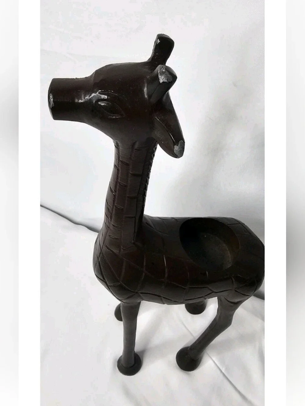 Metal Giraffe Sculpture Candle Holder 13